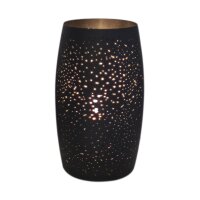 Tischlampe Metall 26 cm hoch Schwarz E27 dekorativ GITTE