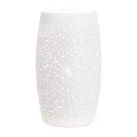 Tischleuchte Weiß 26 cm hoch E27 Metall GITTE