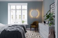 Wandlampe rund D: 70 cm groß mit Schalter...