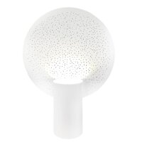 Tischlampe Weiß 50 cm hoch dekorativ Metall E27