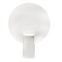 Tischlampe Weiß 50 cm hoch dekorativ Metall E27
