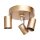 Deckenspot 3-flammig GU10 Metall B: 20 cm in Gold klein