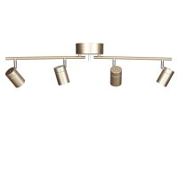 Deckenstrahler GU10 4-flammig länglich 83 cm in Gold