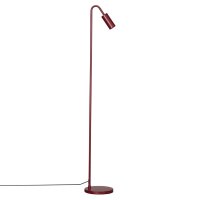 Stehlampe Metall 146 cm Dunkelrot GU10 Retro Design