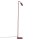 Stehlampe Metall 146 cm Dunkelrot GU10 Retro Design