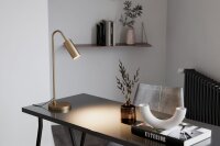Schreibtischlampe Metall GU10 51 cm hoch in Gold matt