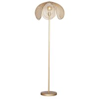 Stehlampe Metall 160 cm in Gold matt E27 Modern Design