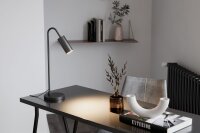 Schreibtischlampe Schwarz 51 cm hoch Metall GU10