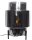 Tischlampe E27 37 cm Metall Rauchglas Dreibein