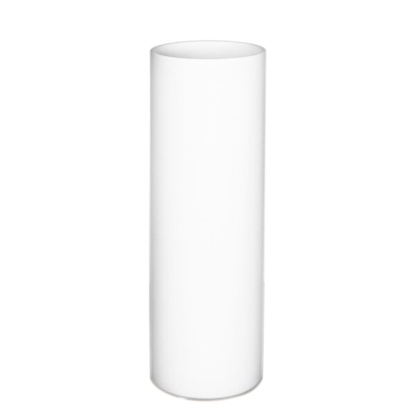Tischleuchte Weiß matt Glas 30 cm hoch E27 Kabelschalter