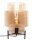 Tischlampe Rauchglas Metall 37 cm E27 Dreibein