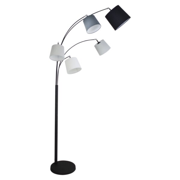 Bodenleuchte groß 200 cm 5-flammig E14 verstellbar