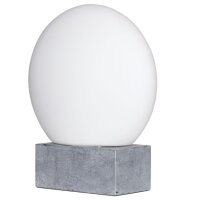 Tischleuchte Marmor Glas H: 35,5 cm Kugelschirm E27