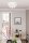 Deckenlampe Weiß matt B: 30 cm 3-flammig G9 Metall Glas