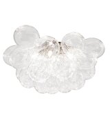 Deckenleuchte Glas Schirme B: 50 cm Chrom 6x G9 Modern