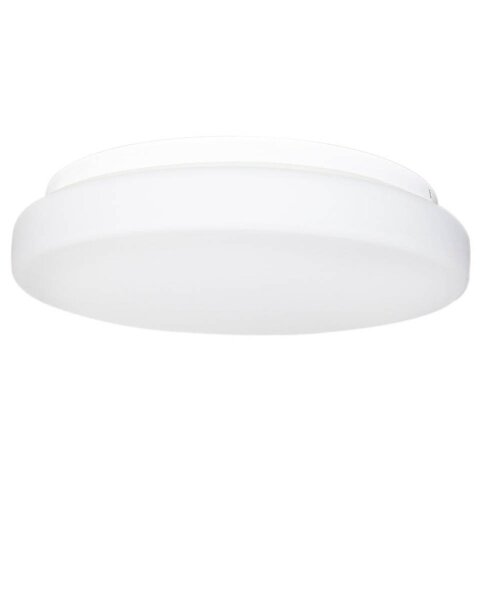 Deckenleuchte Badezimmer IP44 Ø 40 cm Weiß Metall Glas E27
