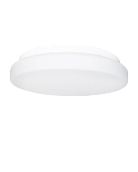 Deckenleuchte Bad rund Ø 25 cm Metall Glas E27 IP44 blendarm