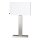 Tischlampe Metall Stoff 69,5 cm hoch E27 eckig Modern