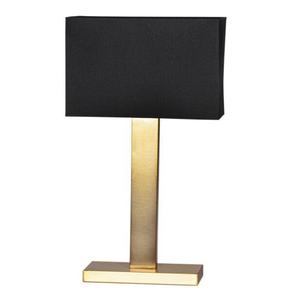 Nachttischlampe E27 69,5 cm eckig Modern Metall Stoff