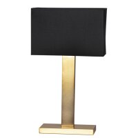 Nachttischlampe E27 69,5 cm eckig Modern Metall Stoff