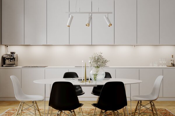 Pendelleuchte 3-flammig 80 cm breit H: max. 140 cm GU10