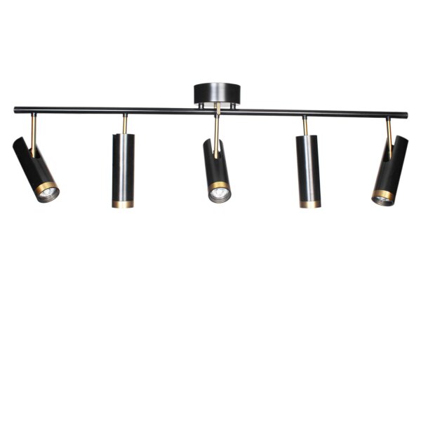 Deckenstrahler Schwarz Gold L: 110 cm 4-flammig GU10