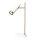 Schreibtischlampe Weiß Gold 49 cm hoch GU10 verstellbar