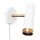 Wandleuchte mit Kabel Schalter Weiß Gold GU10 verstellbar