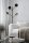Stehlampe Metall Glas 175,5 cm hoch in Schwarz Gold G9