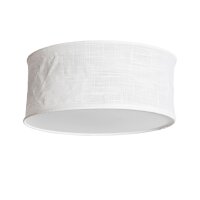 Deckenleuchte rund Ø 40 cm Weiß E27 Metall...