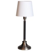 Nachttischlampe Metall Stoff 59,5 cm E27 Klassisch ELIN