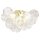 Deckenleuchte Glas Metall 50 cm breit in Gold Modern 6x G9