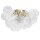 Deckenleuchte Glas Metall 50 cm breit in Gold Modern 6x G9