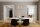 Pendelleuchte Glas Metall L: 80 cm H: max. 120 cm in Gold