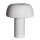 Tischleuchte Weiß H: 41 cm kippbar Metall Kabelschalter E27