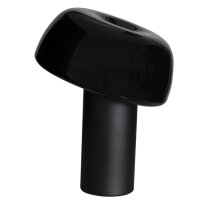 Tischleuchte Schwarz Metall H: 41 cm Kabelschalter kippbar