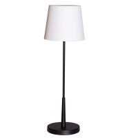 Beistelllampe Schwarz Weiß 68,5 cm E27 Metall Stoff...