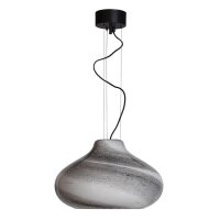 Hängeleuchte Glas Metall E27 44,5 cm breit marmoriert