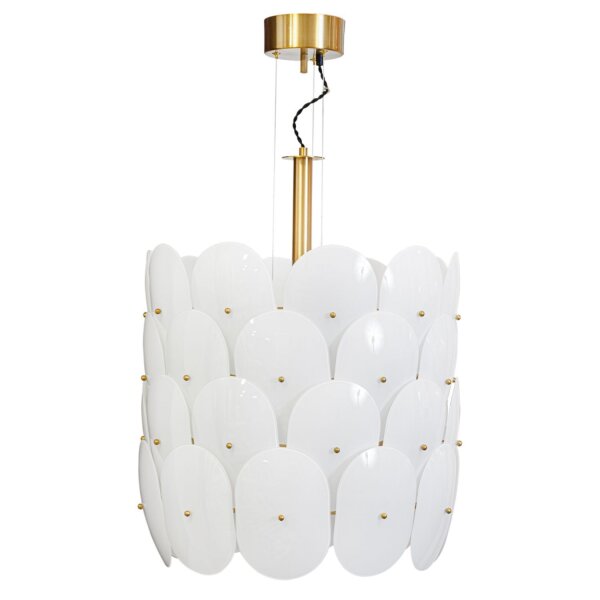 Hängelampe Glas Metall Ø 50 cm H: max. 120 cm E27