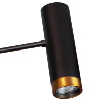 Bogenleuchte groß 217 cm hoch 2-flammig in Schwarz...