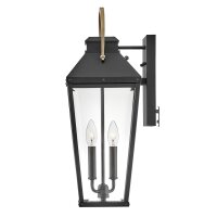 Außenwandleuchte Glas Aluminium E14 IP44 55,6 cm hoch