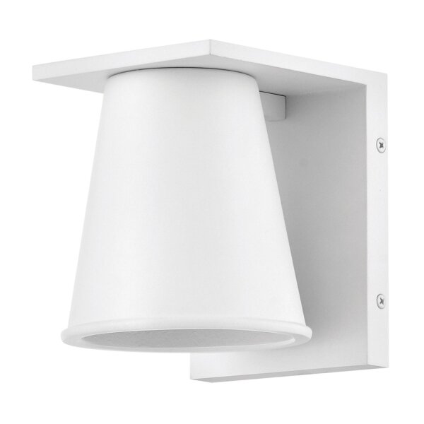Wandlampe außen Weiß LED GU10 IP44 15,4 cm hoch klein