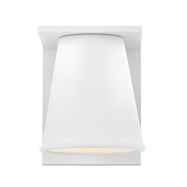 Wandlampe außen Weiß LED GU10 IP44 15,4 cm hoch klein