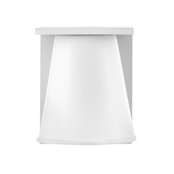 Wandlampe außen Weiß LED GU10 IP44 15,4 cm hoch klein