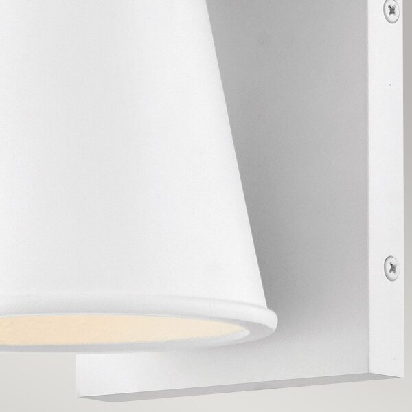 Wandlampe außen Weiß LED GU10 IP44 15,4 cm hoch klein