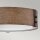 Außenlampe rund D: 38,1 cm IP44 E14 in Holz Optik blendarm