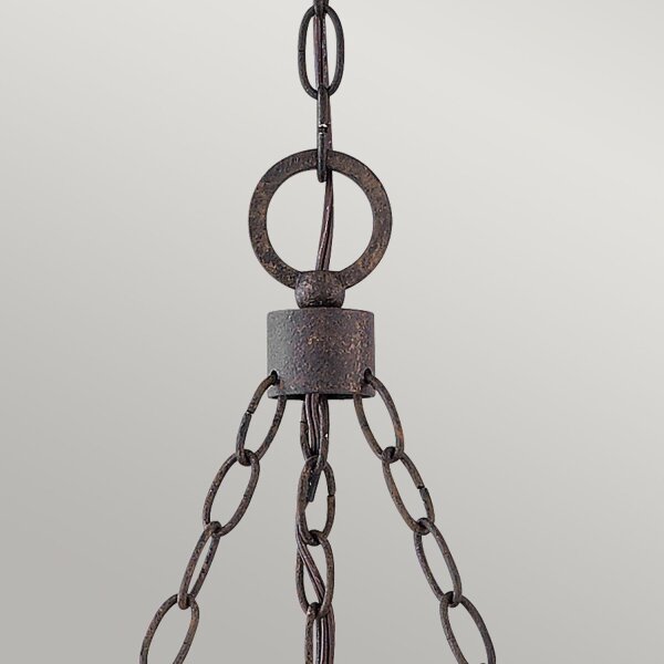 Pendelleuchte außen Ring IP44 rund Ø 76,2 cm Metall Glas E14