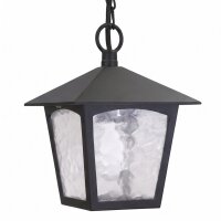 Außen Lampe Schwarz Aluminium Glas verstellbar E27