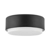 Deckenlampe rund Ø 30,5 cm Schwarz Weiß...