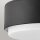 Deckenlampe rund Ø 30,5 cm Schwarz Weiß Metall Glas 2x E27